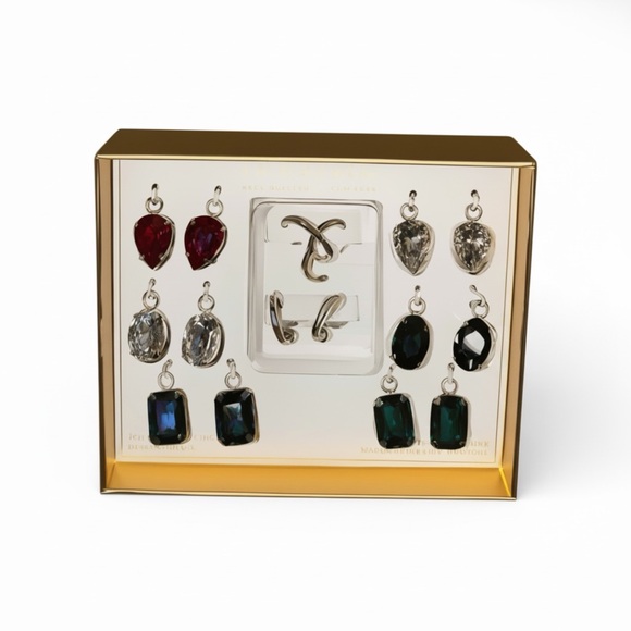 Unwritten Jewelry - Unwritten Gold Earring Set with Vibrant Stones